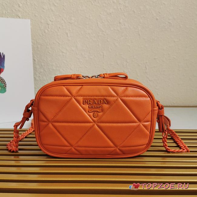PRADA SPECTRUM SHOULDER BAG ORANGE 1BH141 SIZE 21 CM - 1