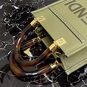 FENDI MINI SUNSHINE SHOPPER KHAKI 8BS051 SIZE 13 x 18 x 6 CM - 3