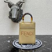 FENDI MINI SUNSHINE SHOPPER BEIGE 8BS051 SIZE 13 x 18 x 6 CM - 1