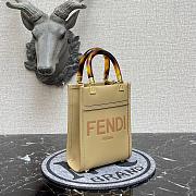 FENDI MINI SUNSHINE SHOPPER BEIGE 8BS051 SIZE 13 x 18 x 6 CM - 6