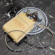 FENDI MINI SUNSHINE SHOPPER BEIGE 8BS051 SIZE 13 x 18 x 6 CM - 5