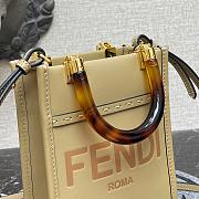 FENDI MINI SUNSHINE SHOPPER BEIGE 8BS051 SIZE 13 x 18 x 6 CM - 4