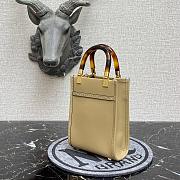 FENDI MINI SUNSHINE SHOPPER BEIGE 8BS051 SIZE 13 x 18 x 6 CM - 3