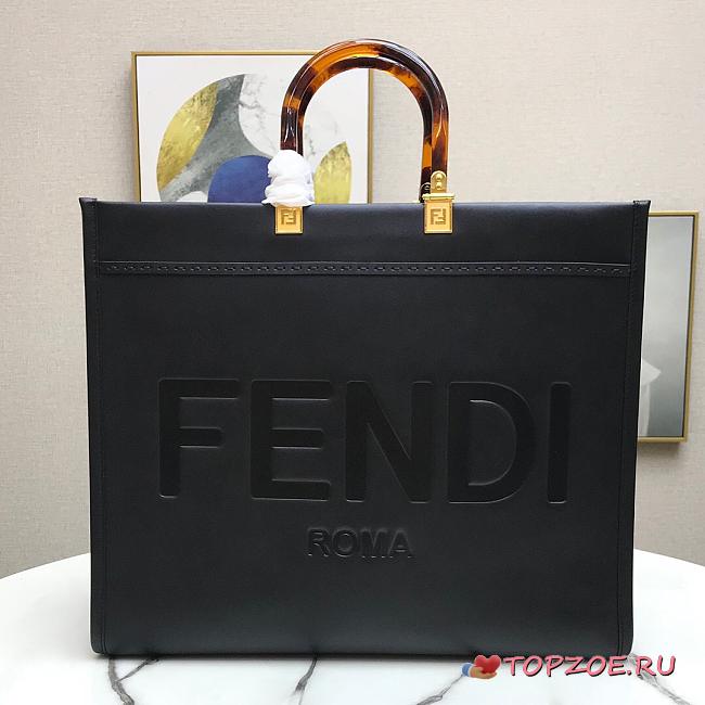 FENDI LARGE SUNSHINE BLACK 8BH372 SIZE 40.5 CM - 1