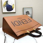 FENDI LARGE SUNSHINE BROWN 8BH372 SIZE 40.5 CM - 2