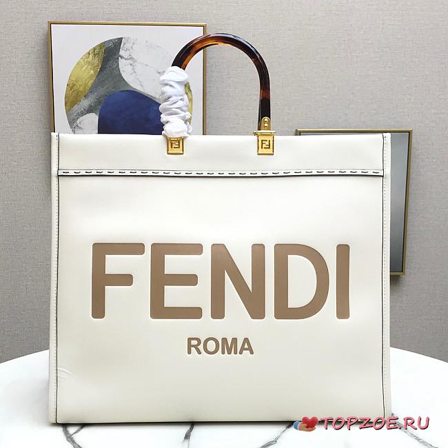 FENDI LARGE SUNSHINE WHITE 8BH372 SIZE 40.5 CM - 1