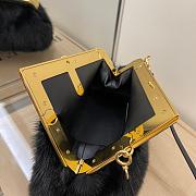 FENDI FIRST SMALL BLACK MINK 8BP129 SIZE 26 CM - 5