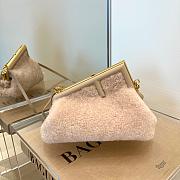 FENDI FIRST SMALL PALE PINK MINK 8BP129 SIZE 26 CM - 1