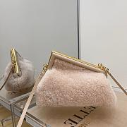 FENDI FIRST SMALL PALE PINK MINK 8BP129 SIZE 26 CM - 2