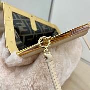 FENDI FIRST SMALL PALE PINK MINK 8BP129 SIZE 26 CM - 4