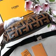 FENDI BELT BAG BROWN LEATHER 7VA434 SIZE 30 CM - 5