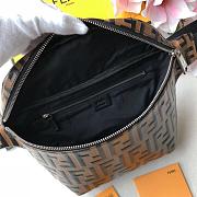 FENDI BELT BAG BROWN LEATHER 7VA434 SIZE 30 CM - 4