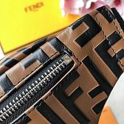 FENDI BELT BAG BROWN LEATHER 7VA434 SIZE 30 CM - 3