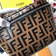FENDI BELT BAG BROWN LEATHER 7VA434 SIZE 30 CM - 2