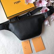 FENDI BELT BAG BLACK LEATHER 7VA434 SIZE 30 CM - 6