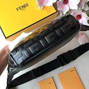 FENDI BELT BAG BLACK LEATHER 7VA434 SIZE 30 CM - 5