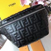 FENDI BELT BAG BLACK LEATHER 7VA434 SIZE 30 CM - 3
