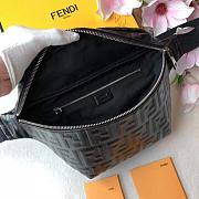 FENDI BELT BAG BLACK LEATHER 7VA434 SIZE 30 CM - 4