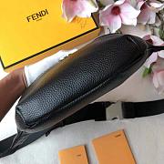FENDI BELT BAG BLACK GRAIN LEATHER 7VA434 SIZE 30 CM - 6