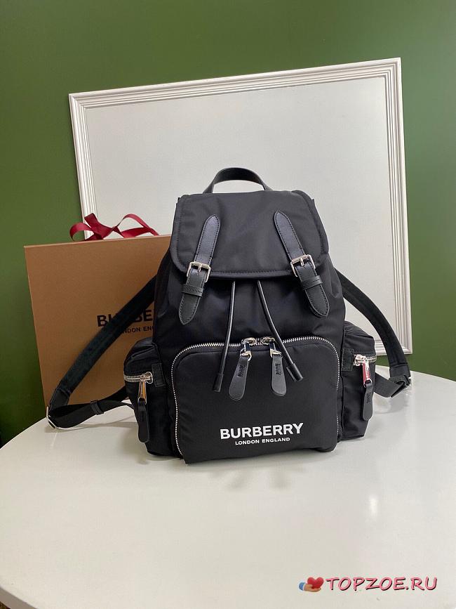 BURBERRY SMALL RUCKSACK BACKPACK BLACK SIZE 22 CM - 1