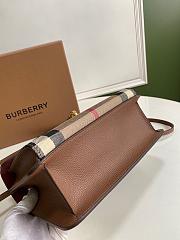 BURBERRY SMALL MACKEN HOUSE CHECK CROSSBODY BROWN SIZE 24 CM - 2