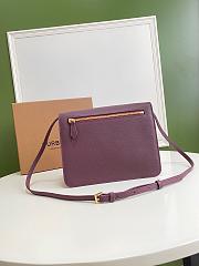 BURBERRY SMALL MACKEN HOUSE CHECK CROSSBODY DERBY RED SIZE 24 CM - 6