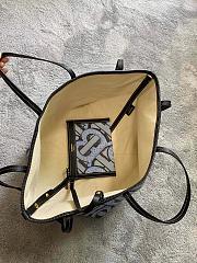 BURBERRY MINI MONOGRAN PRINT E-CANVAS BEACH TOTE LIGHT BLUE - 6
