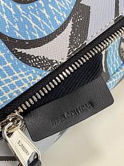 BURBERRY MONOGRAN PRINT E-CANVAS SONNY BUM BAG LIGHT BLUE - 2