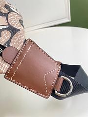 BURBERRY MONOGRAN PRINT E-CANVAS SONNY BUM BAG BEIGE & BROWN - 5