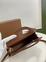 BURBERRY MINI LEATHER POCKET BAG BROW SIZE 23 CM - 5