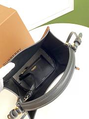 BURBERRY SMALL MONOGRAM E-CANVAS PEGGY BUCKET BAG SIZE 21 CM - 5