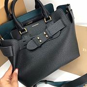 BURBERRY SMALL LEAHER BELT BAG BLACK SIZE 28 CM - 6
