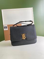 BURBERRY ALICE MEDIUM LEATHER TB BAG BLACK SIZE 28 CM - 1