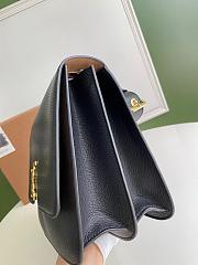 BURBERRY ALICE MEDIUM LEATHER TB BAG BLACK SIZE 28 CM - 4