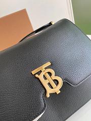 BURBERRY ALICE MEDIUM LEATHER TB BAG BLACK SIZE 28 CM - 2