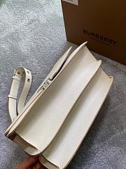BURBERRY ALICE MEDIUM LEATHER TB BAG WHITE SIZE 28 CM - 6