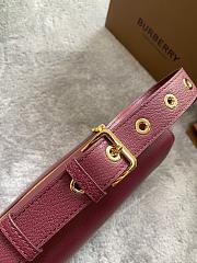 BURBERRY ALICE MEDIUM LEATHER TB BAG DERBY RED SIZE 28 CM - 6