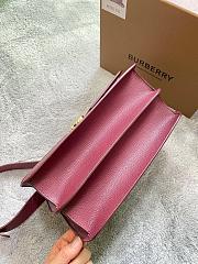 BURBERRY ALICE MEDIUM LEATHER TB BAG DERBY RED SIZE 28 CM - 5