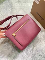 BURBERRY ALICE MEDIUM LEATHER TB BAG DERBY RED SIZE 28 CM - 3