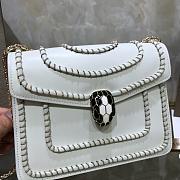 BVLGARI SERPENTI FOREVER CROSSBODY BAG WHITE SIZE 20 CM - 6