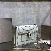 BVLGARI SERPENTI FOREVER CROSSBODY BAG WHITE SIZE 20 CM - 2