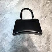 BALENCIAGA HOURGLASS SMALL TOP HANDLE BAG IN BLACK 5935461 SIZE 23 CM - 2