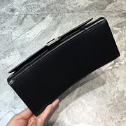 BALENCIAGA HOURGLASS SMALL TOP HANDLE BAG IN BLACK 5935461 SIZE 23 CM - 4