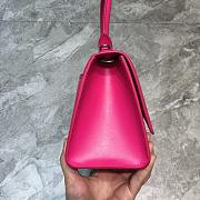BALENCIAGA HOURGLASS SMALL TOP HANDLE BAG IN PINK 5935461 SIZE 23 CM - 5