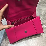 BALENCIAGA HOURGLASS SMALL TOP HANDLE BAG IN PINK 5935461 SIZE 23 CM - 3