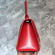 BALENCIAGA HOURGLASS SMALL TOP HANDLE BAG IN RED 5935461 SIZE 23 CM - 4