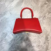 BALENCIAGA HOURGLASS SMALL TOP HANDLE BAG IN RED 5935461 SIZE 23 CM - 2