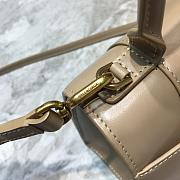 BALENCIAGA HOURGLASS SMALL TOP HANDLE BAG IN SAND 5935461 SIZE 23 CM - 2