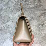 BALENCIAGA HOURGLASS SMALL TOP HANDLE BAG IN SAND 5935461 SIZE 23 CM - 4