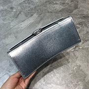 BALENCIAGA HOURGLASS SMALL TOP HANDLE BAG IN SILVER 5935461 SIZE 23 CM - 6